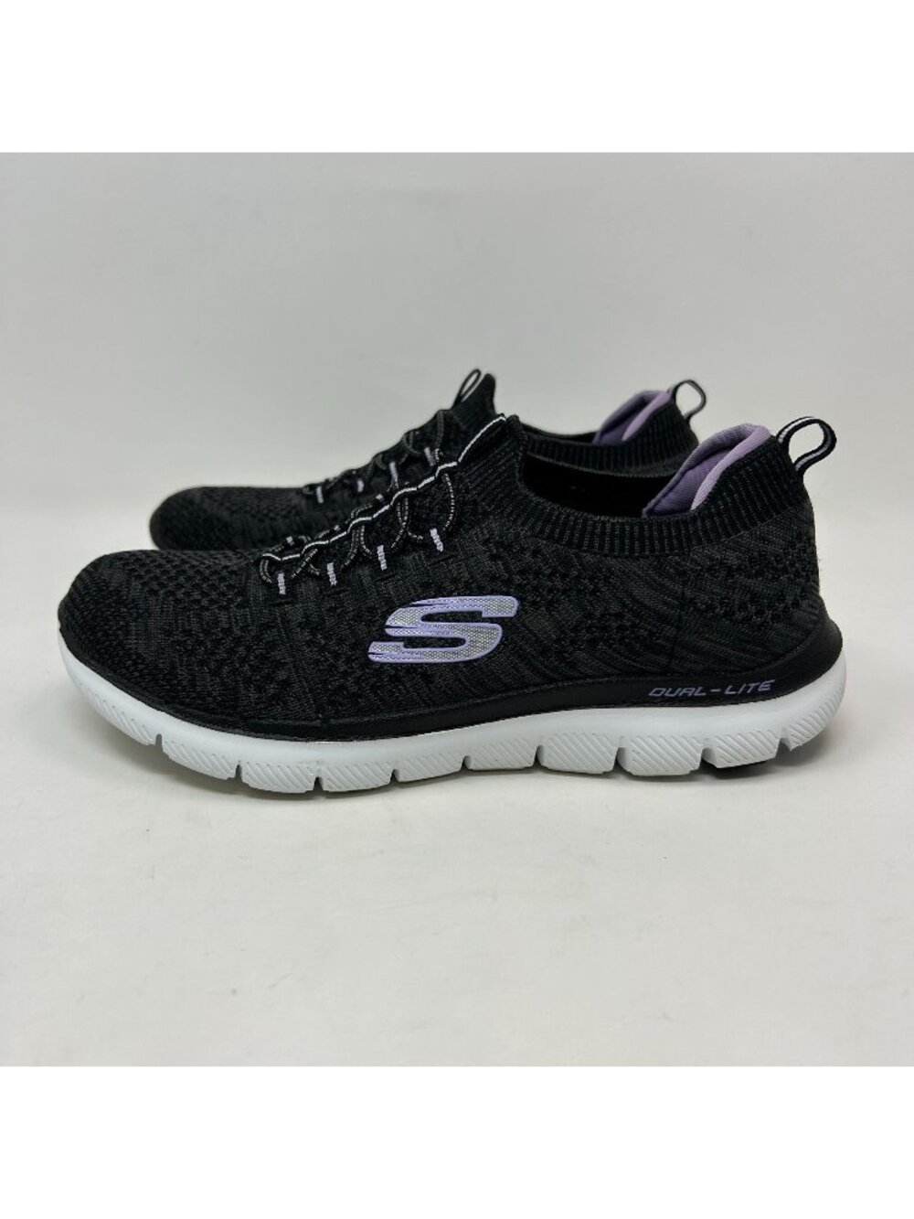 Skechers Flex Appeal 3.0 Women’s 6.5 Black Knit Dual Lite Air Cooled Memory Foam